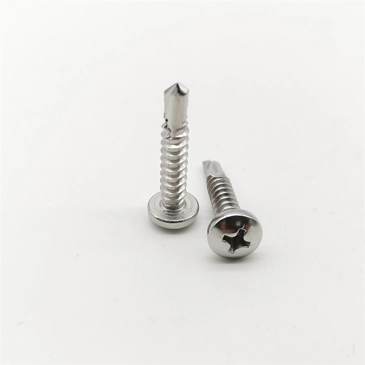 18-8 Stainless Steel Phillips Rounded Head Drilling Screws for Metal